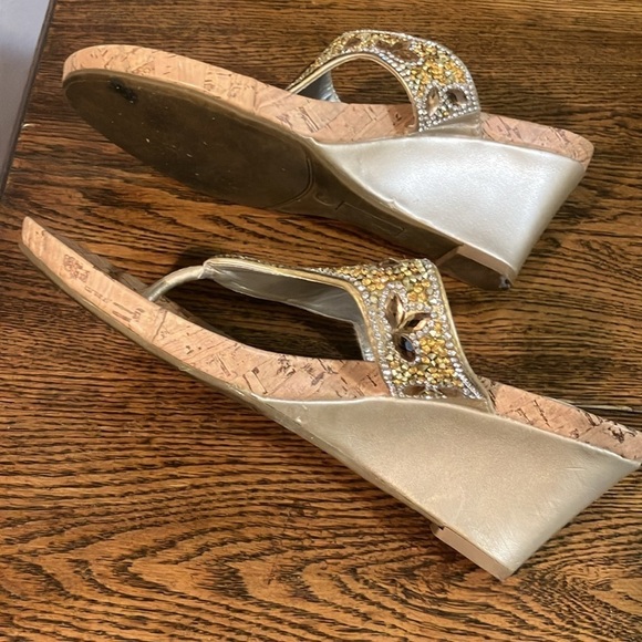Madeline Stewart heeled rhinestone sandal  size 7 - Picture 5 of 13